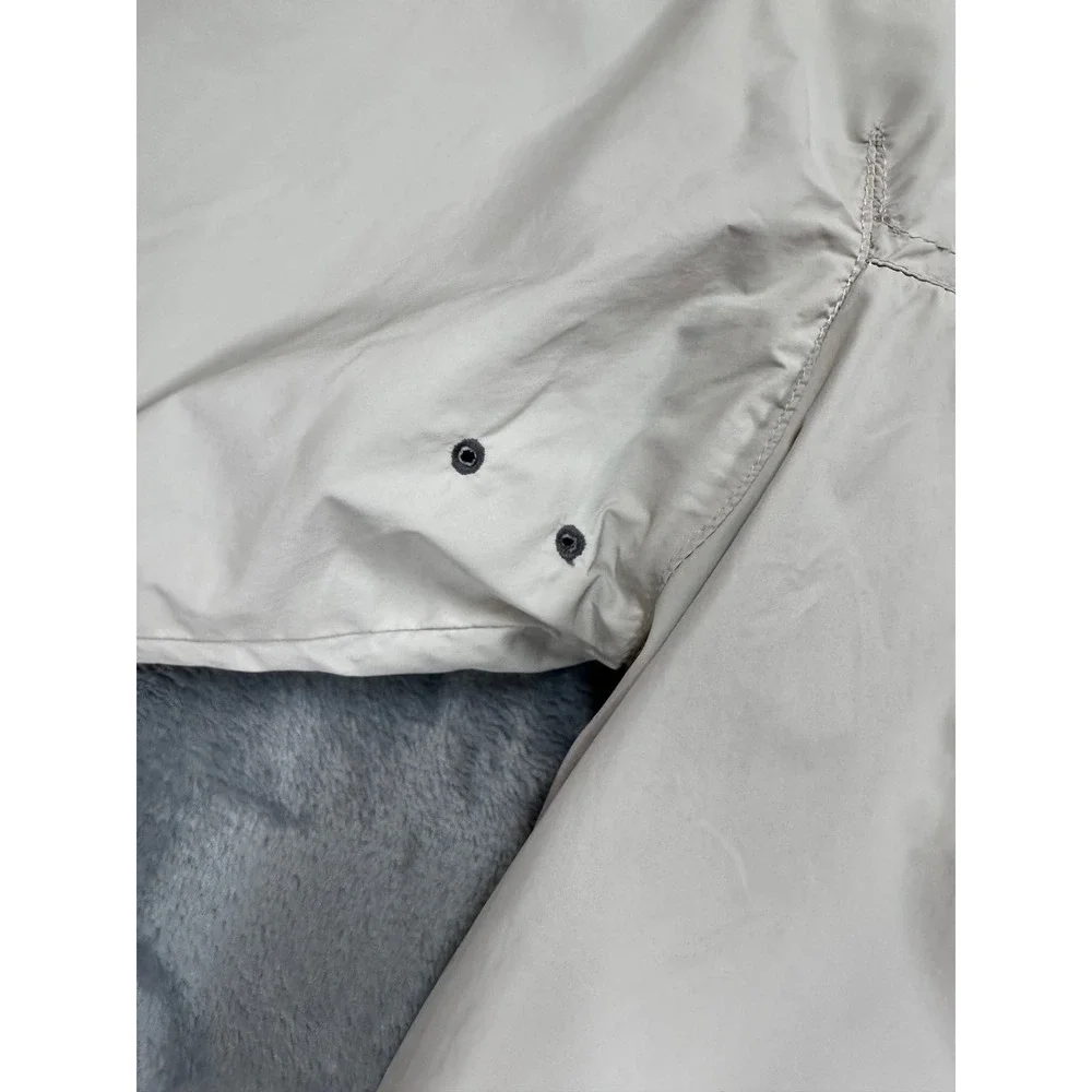 Helly Hansen Mens Medium Full Zip Lightweight Windbreaker Jacket Gray RN 73983
